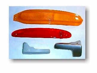 Auto/Truck Tail Light Lens and Door Handles.  Chrome Plating and Paint Options Available.